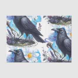 Aquarell Blumen Floral Raven Botanicals Seidenpapier