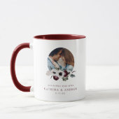 Aquarell-Blumen-Fotomug Tasse (Links)