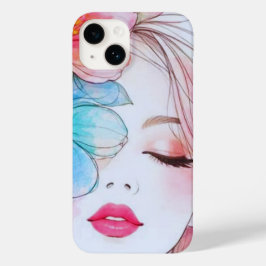 Aquarell-Blumen-Frau-Ästhetik-Handyhülle Case-Mate iPhone 14 Hülle