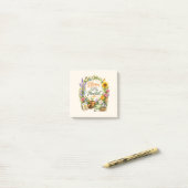 Aquarell-Blumen-Garten-Inspirationsdesign Post-it Klebezettel (Auf Schreibtisch)