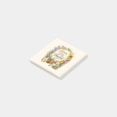 Aquarell-Blumen-Garten-Inspirationsdesign Post-it Klebezettel (angewinkelt)