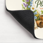 Aquarell-Blumen-Gartenbau-Inspirationsdesign Mousepad (Ecke)