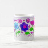 Aquarell-Blumen-Geschenktasse Kaffeetasse (Mittel)