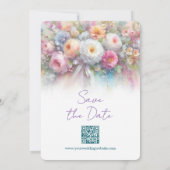 Aquarell-Blumen-Handschrift-Save-The-Date Save The Date (Rückseite)