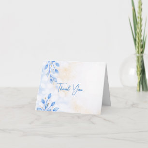 Aquarell-Blumen-Hochzeit-Dankeskarten Dankeskarte