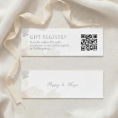 Aquarell-Blumen-Hochzeits-Geschenkliste QR-Beilage