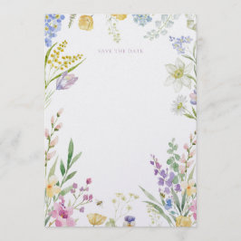Aquarell Blumen Hochzeitseinladung zur Erinnerung  Einladung