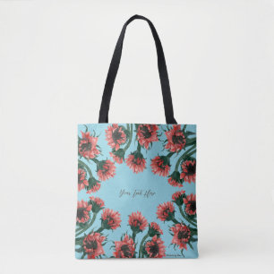 Aquarell-Blumen in Vasen Tasche