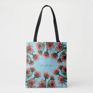 Aquarell-Blumen in Vasen Tasche