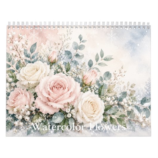 Aquarell-Blumen-Kalender Kalender (Titelbild)
