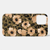 Aquarell-Blumen-Leopard: Endloses Muster Case-Mate iPhone Hülle (Rückseite (Horizontal))
