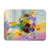 Aquarell-Blumen  Magnet (Horizontal)
