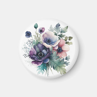 Aquarell-Blumen  Magnet