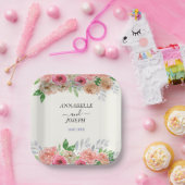 Aquarell Blumen Moderne Botanische Hochzeit Pappteller (Party)