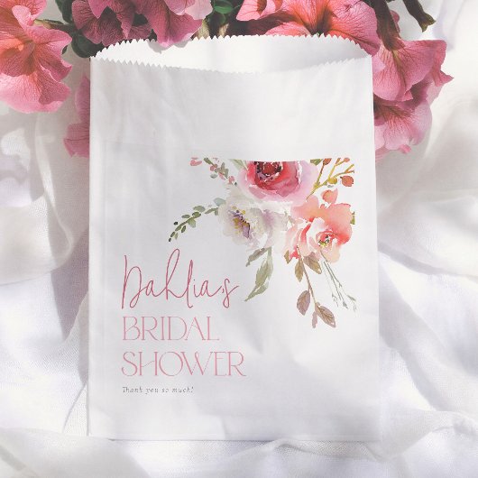 Aquarell-Blumen Moderne Brautparty Geschenktütchen