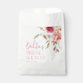 Aquarell-Blumen Moderne Brautparty Geschenktütchen (Vorderseite)