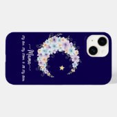 Aquarell-Blumen-Mond-Mama Case-Mate iPhone Hülle (Rückseite (Horizontal))
