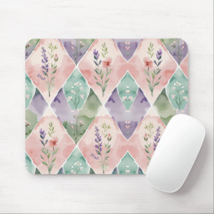 Aquarell-Blumen Mousepad