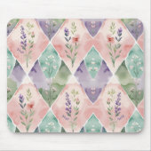 Aquarell-Blumen Mousepad (Vorne)