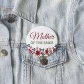 Aquarell-Blumen-Mutter der Braut Button (Beispiel)