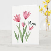 Aquarell-Blumen-Mutter-Karte Karte (Gelbe Blume)