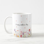 Aquarell-Blumen-Muttertag  Kaffeetasse (Links)