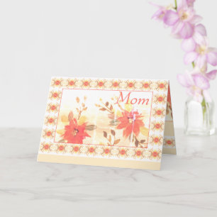 Aquarell-Blumen-Muttertag Karte
