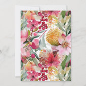 Aquarell Blumen Muttertags-Brunch-Einladung Einladung (Rückseite)