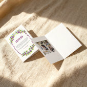 Aquarell-Blumen-Muttertags-Definition Karte