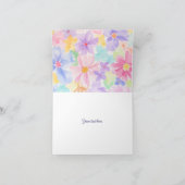 Aquarell-Blumen-Muttertagskarte Dankeskarte (Innenseite)