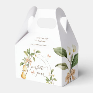 Aquarell-Blumen-Pfirsich-Brautparty Geschenkschachtel