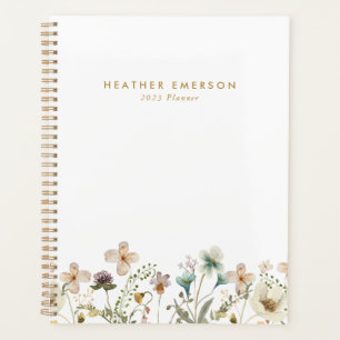 Aquarell-Blumen-Planer Planer