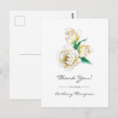 Aquarell-Blumen-Postkarte Postkarte (Vorne/Hinten)