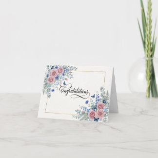 Aquarell-Blumen-Promotionskarte Karte
