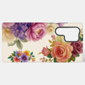 Aquarell-Blumen Samsung Galaxy Hülle (Rückseite (Horizontal))