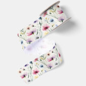 Aquarell-Blumen Satinband (Rückseite)