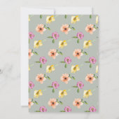 Aquarell-Blumen | Save the Date (Rückseite)
