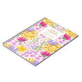 Aquarell-Blumen Schön Persönlich Bunt Notizblock (Linke Seite)