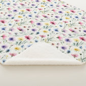 Aquarell-Blumen Sherpadecke (3/4)