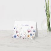 Aquarell Blumen Unterer Rand Wildblumen (Vorderseite)