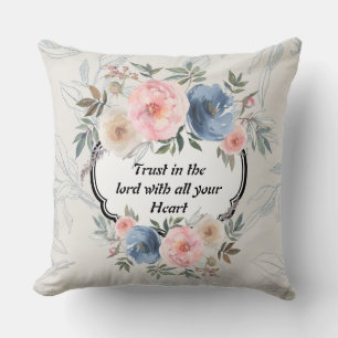 Aquarell-Blumen-Vintage-Luxus-Kissen Kissen