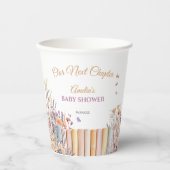 Aquarell Blumenbuch Thema Kinderdusche Pappbecher (Vorderseite)