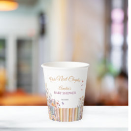 Aquarell Blumenbuch Thema Kinderdusche Pappbecher