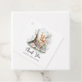 Aquarell Blumenbücher Kinderdusche Danke Geschenkanhänger (Beispiel)