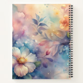 Aquarell-Blumendesign  Notizblock (Rückseite)