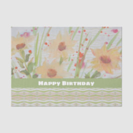 Aquarell-Blumendesigner Seidenpapier