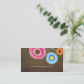 Aquarell-Blumendesigner Visitenkarte (Stehend Vorderseite)