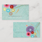 Aquarell-Blumendesigner Visitenkarte (Vorne/Hinten)