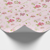 Aquarell-Blumenfee Geschenkpapier (Ecke)