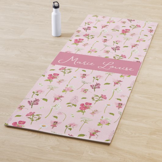 Aquarell-Blumenfee Kinder Yogamatte (Beispiel)